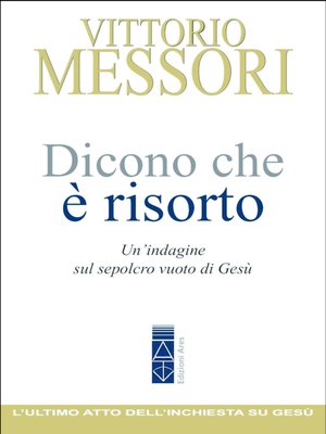 cover image of Dicono che è risorto